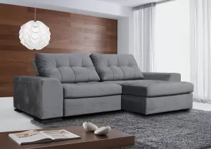 Sofá 2 Lugares Retrátil e Reclinável 