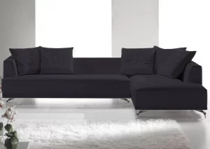 Sofá de Canto com Chaise  100% COURO - BAH001