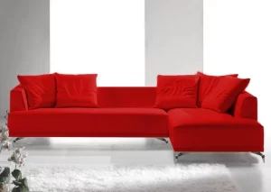 Sofá de Canto com Chaise  100% COURO - BAH001